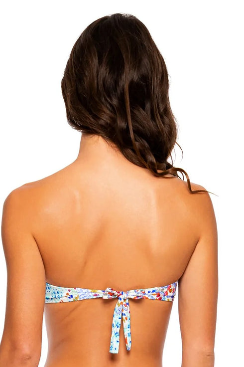 Luli Fama Ay Que Cute! Gold V Ring Bandeau Top